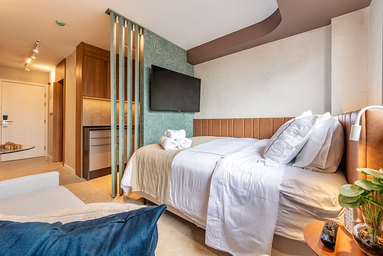 2 Studios de Luxo Idênticos no Vila Olimpia