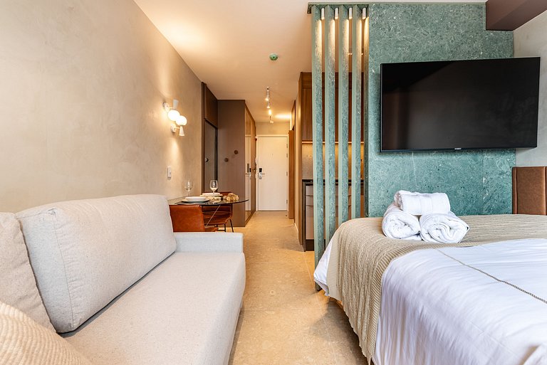 2 Studios de Luxo Idênticos no Vila Olimpia