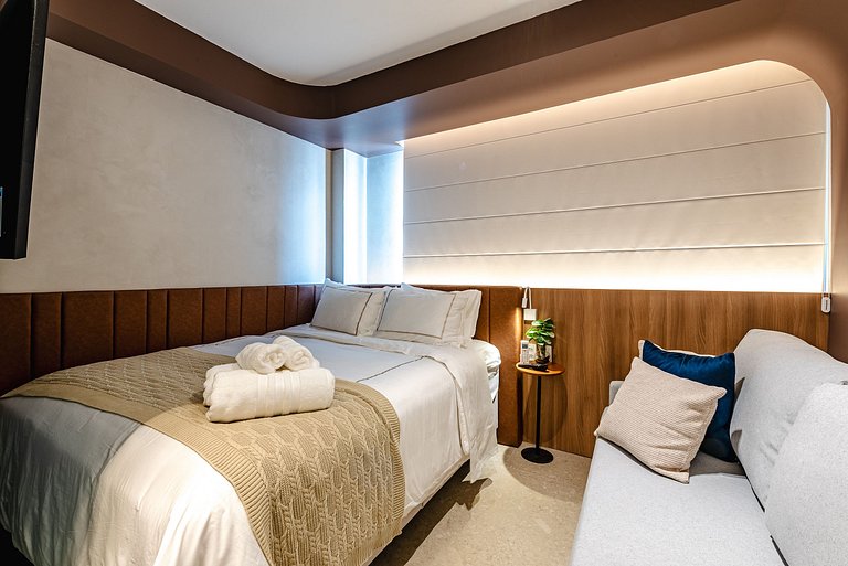 2 Studios de Luxo Idênticos no Vila Olimpia